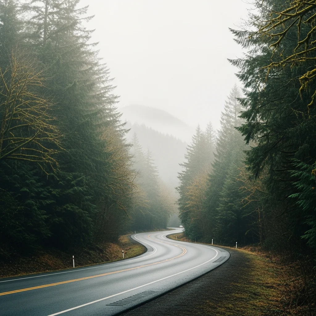 Calm Oregon Highway